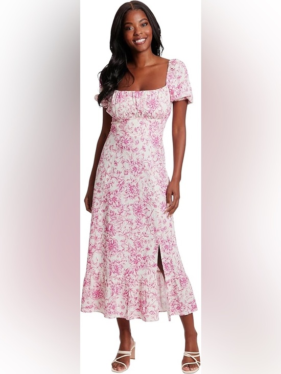 London Times Dresses & Skirts - LONDON TIMES | floral puff sleeve dress | size 16